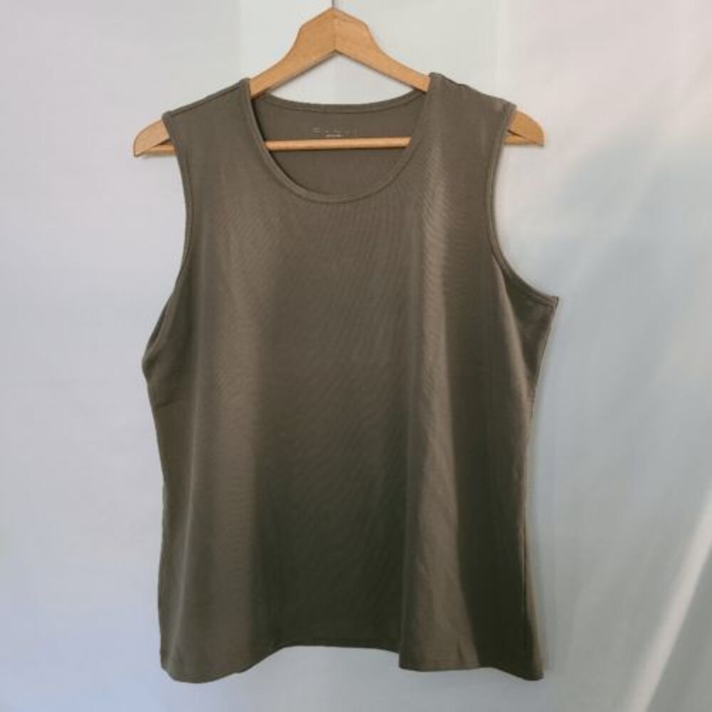 E.L.I. Peru Pima‎ Cotton Sleeveless Top Size L